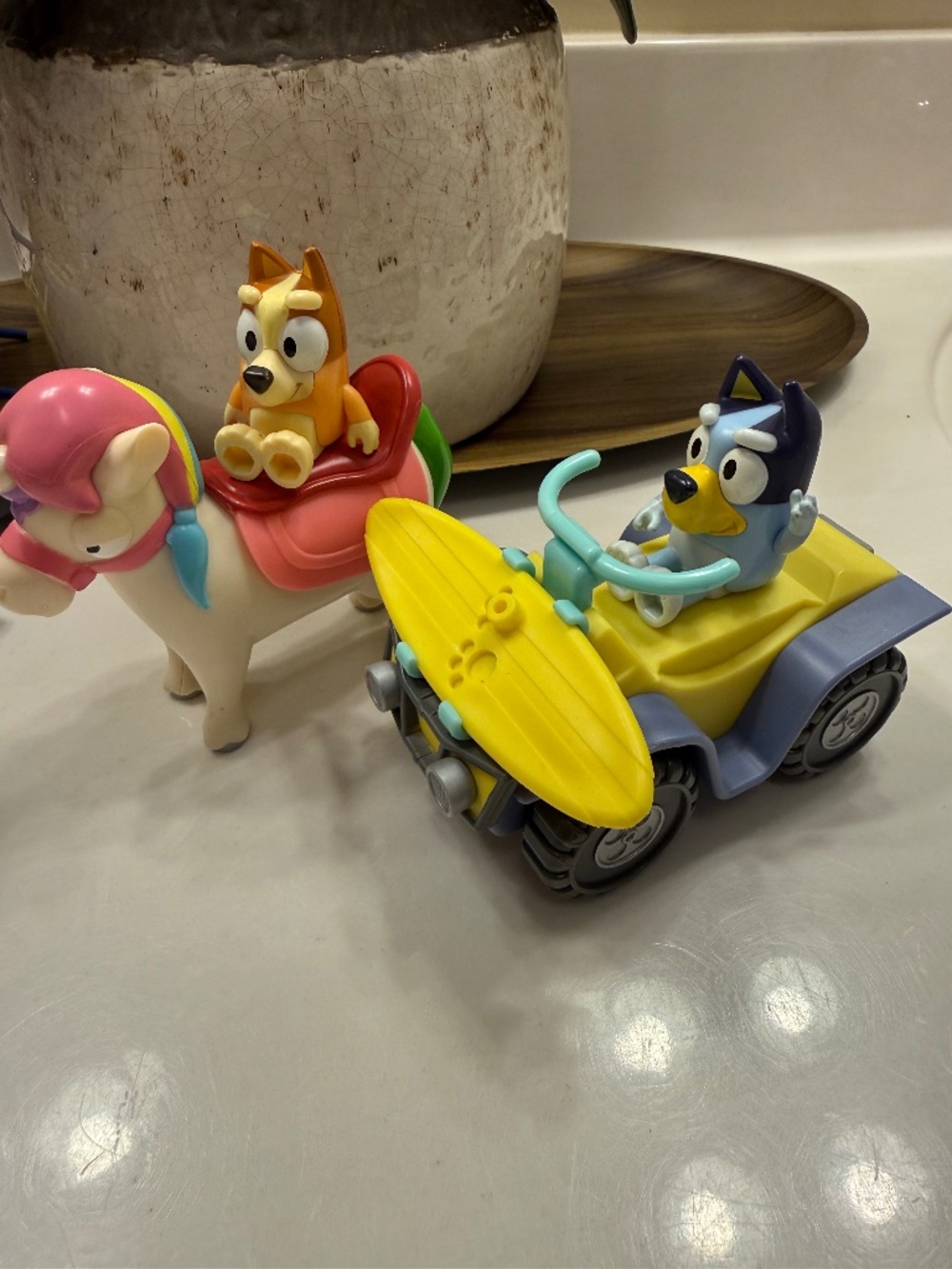 Bluey toys two little sets